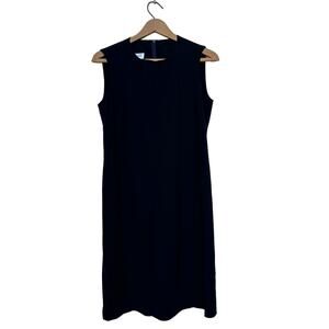 Max Mara Classic Black Sleeveless Dress - Size 10 - Made in Italy